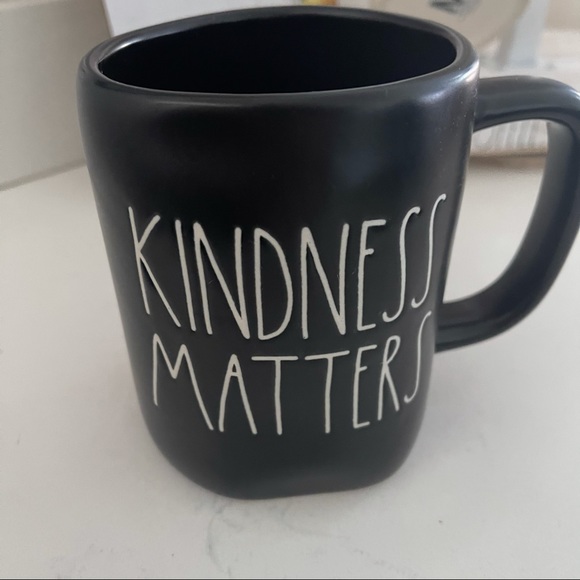 Rae Dunn “ Kindness Matters” black mug